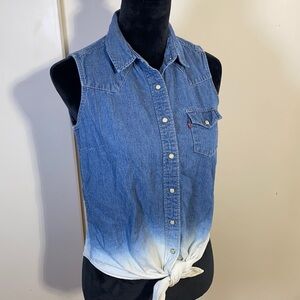 Tie front Levi’s Denim Vest